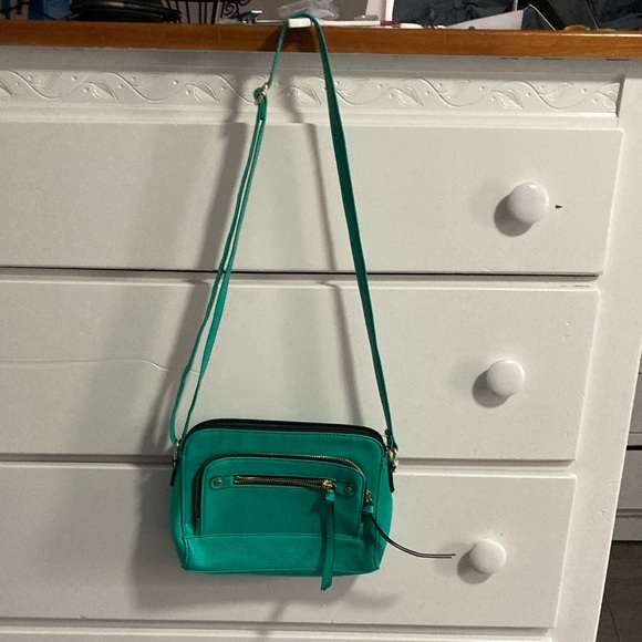 Apt 9 Green Cross Body Zippered Small Purse Bag. - Picture 11 of 12